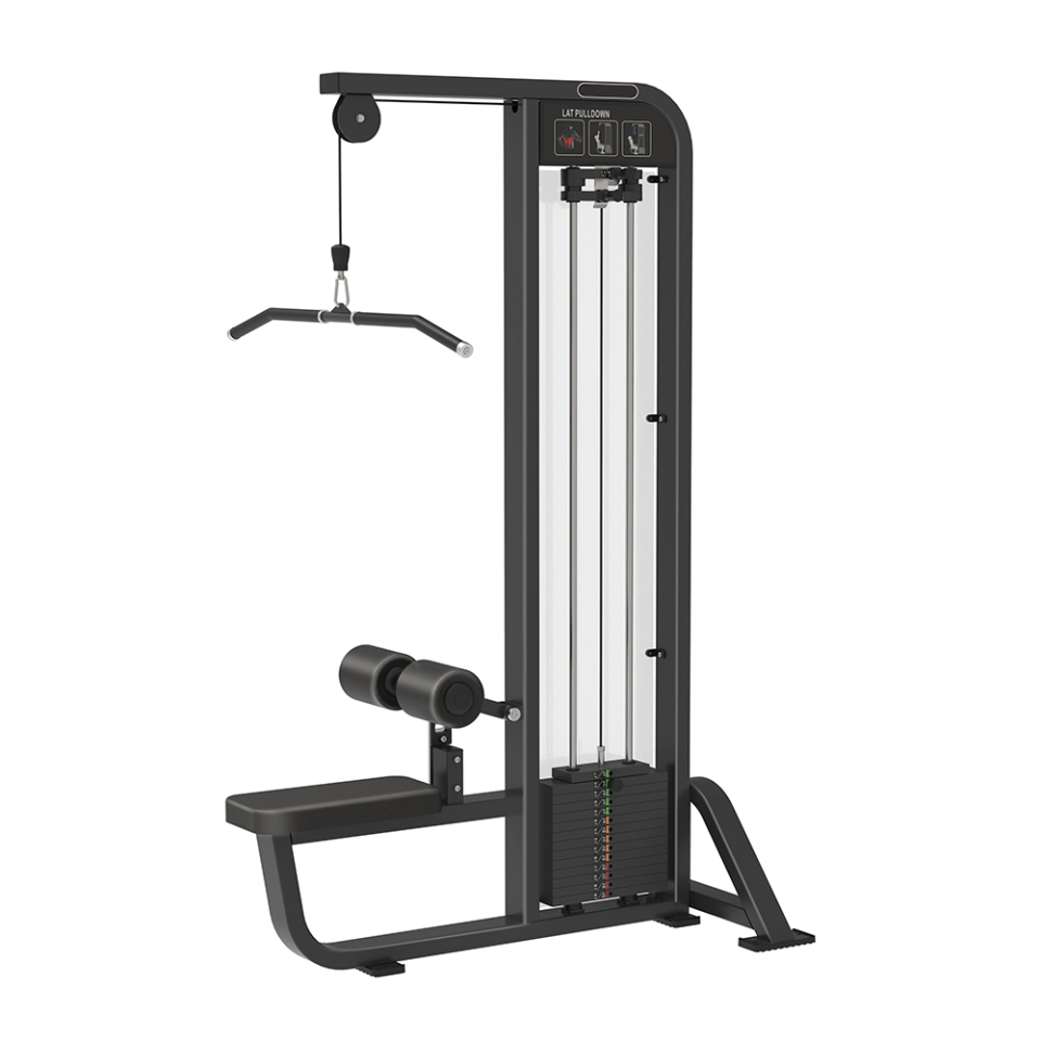 Commercial High Pulley Lat Pulldown Machine Gym Strength Training Equipment Back and Arm Workout Fitness